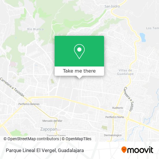 Parque Lineal El Vergel map