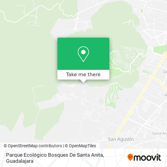 Parque Ecológico Bosques De Santa Anita map