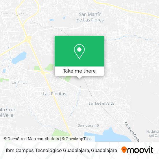 Mapa de Ibm Campus Tecnológico Guadalajara