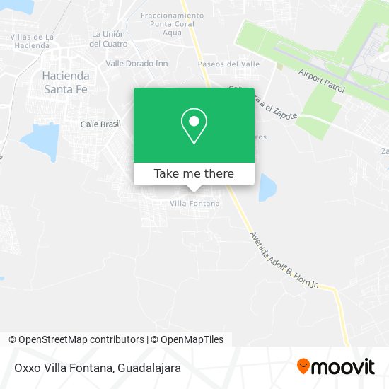 Mapa de Oxxo Villa Fontana