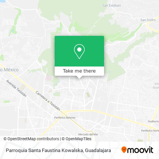 Mapa de Parroquia Santa Faustina Kowalska