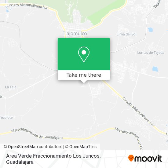 Área Verde Fraccionamiento Los Juncos map