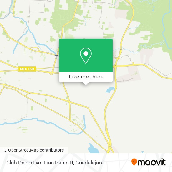 Mapa de Club Deportivo Juan Pablo II