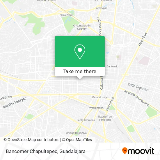Bancomer Chapultepec map
