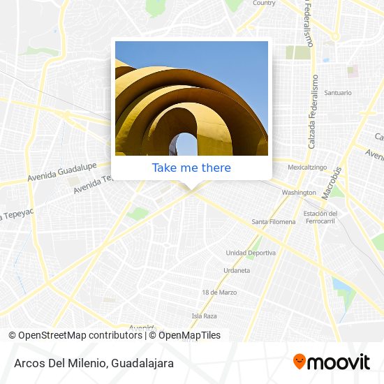 Mapa de Arcos Del Milenio