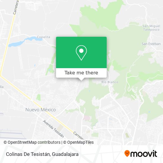 Colinas De Tesistán map