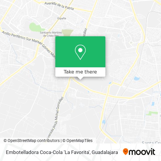 Embotelladora Coca-Cola 'La Favorita' map