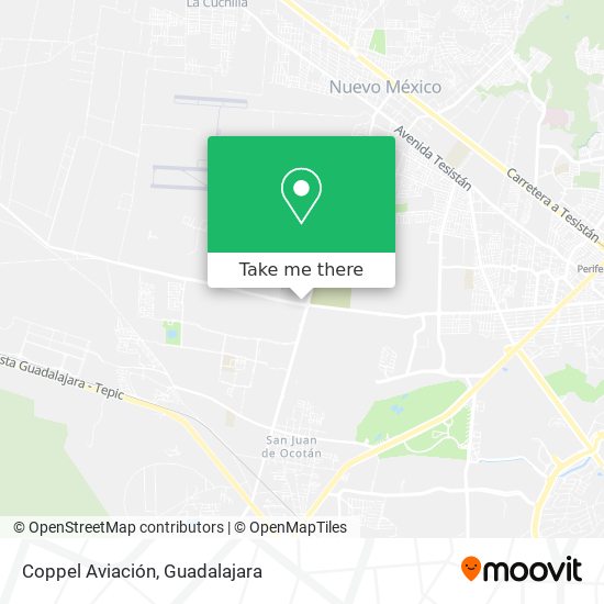 Coppel Aviación map