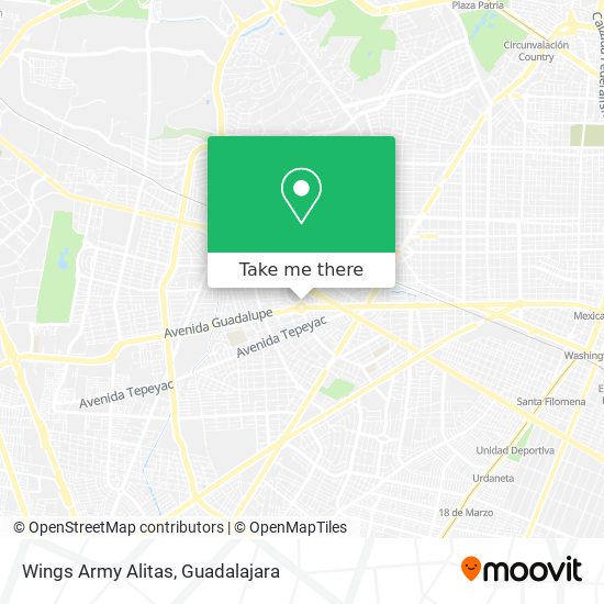 Mapa de Wings Army Alitas