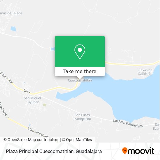 Mapa de Plaza Principal Cuexcomatitlán