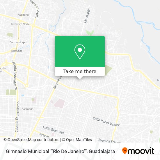 Gimnasio Municipal ""Rio De Janeiro"" map