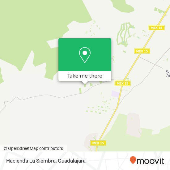 Mapa de Hacienda La Siembra
