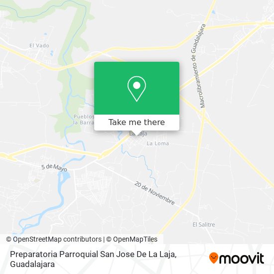 Mapa de Preparatoria Parroquial San Jose De La Laja