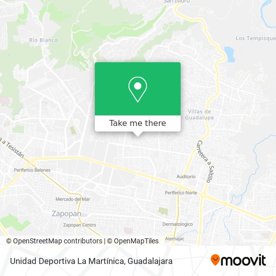 Mapa de Unidad Deportiva La Martínica