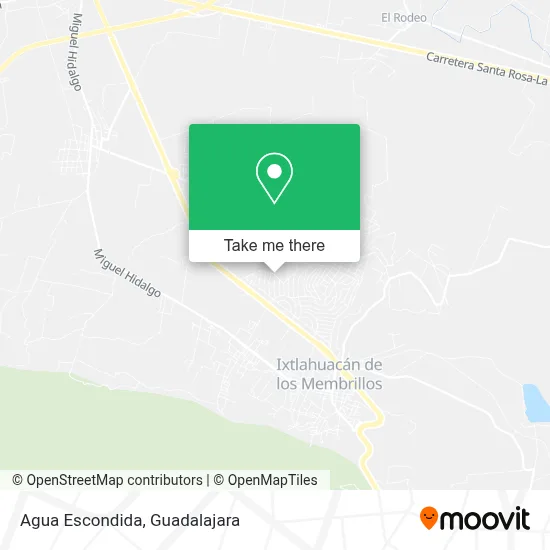 Agua Escondida map