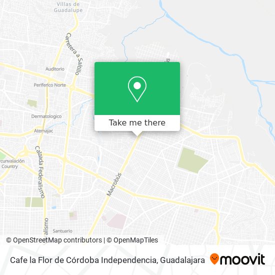 Cafe la Flor de Córdoba Independencia map