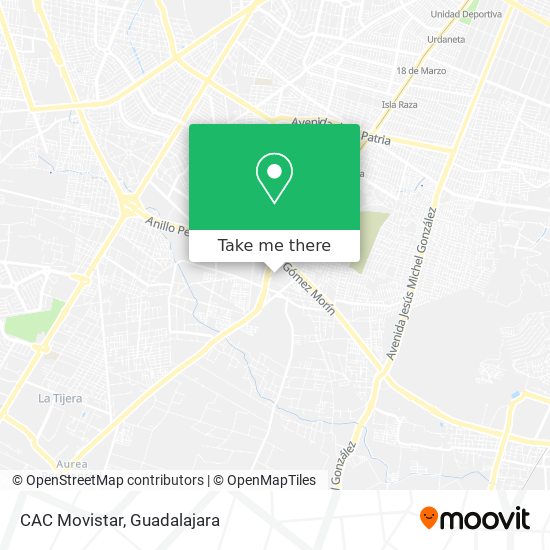 Mapa de CAC Movistar