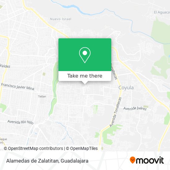 Alamedas de Zalatitan map