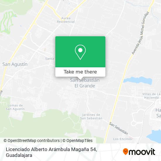 Licenciado Alberto Arámbula Magaña 54 map