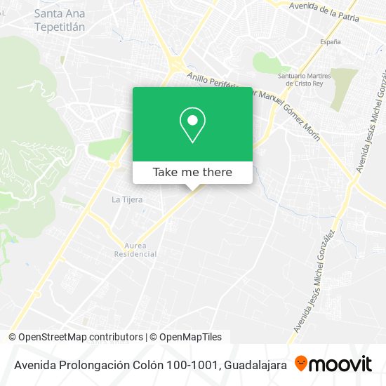 Avenida Prolongación Colón 100-1001 map