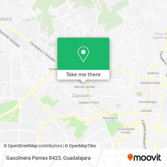 Gasolinera Pemex 8423 map