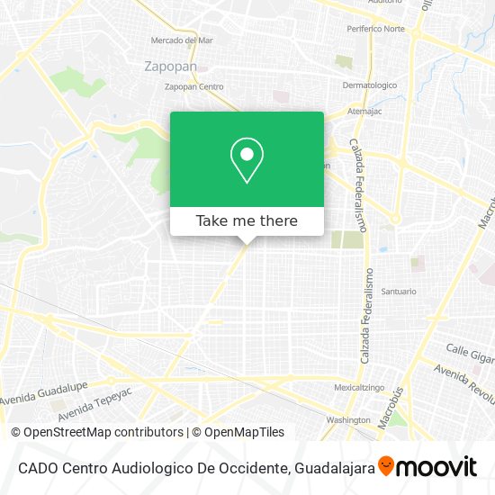 CADO Centro Audiologico De Occidente map