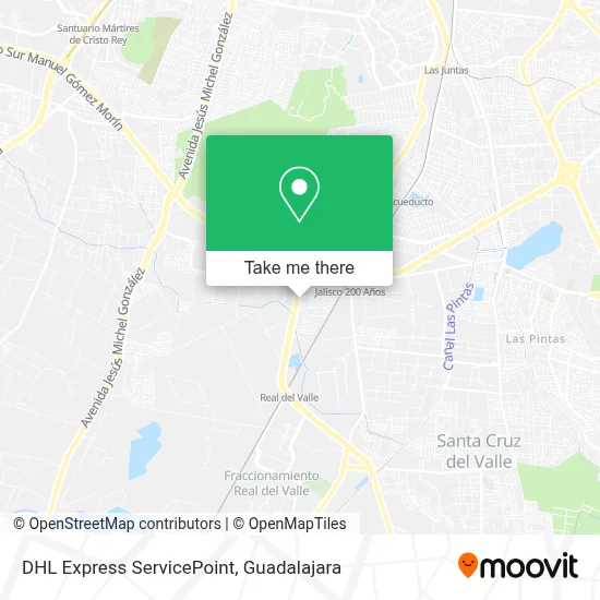 DHL Express ServicePoint map