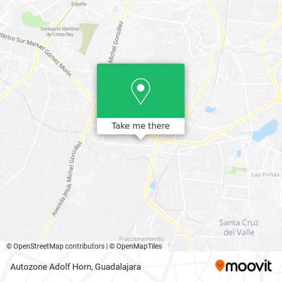 Autozone Adolf Horn map