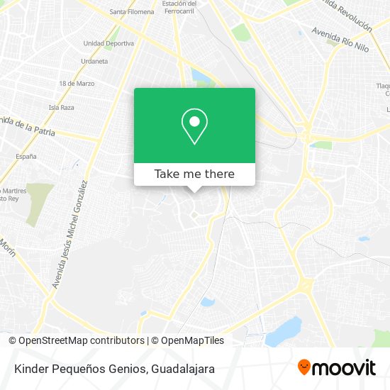Kinder Pequeños Genios map