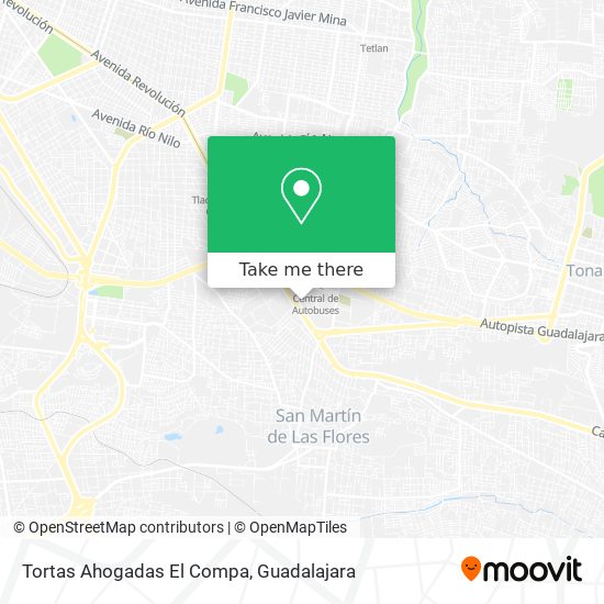 Mapa de Tortas Ahogadas El Compa