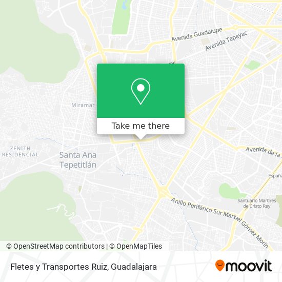 Mapa de Fletes y Transportes Ruiz