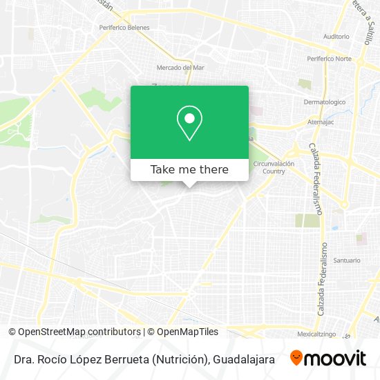 Dra. Rocío López Berrueta (Nutrición) map