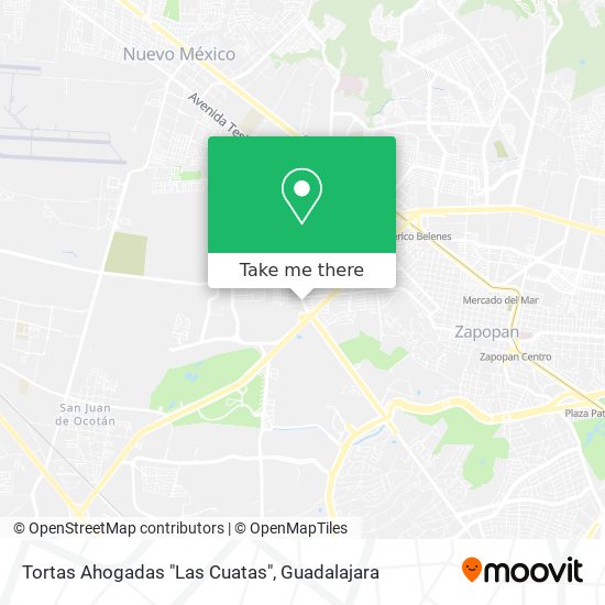 Mapa de Tortas Ahogadas "Las Cuatas"