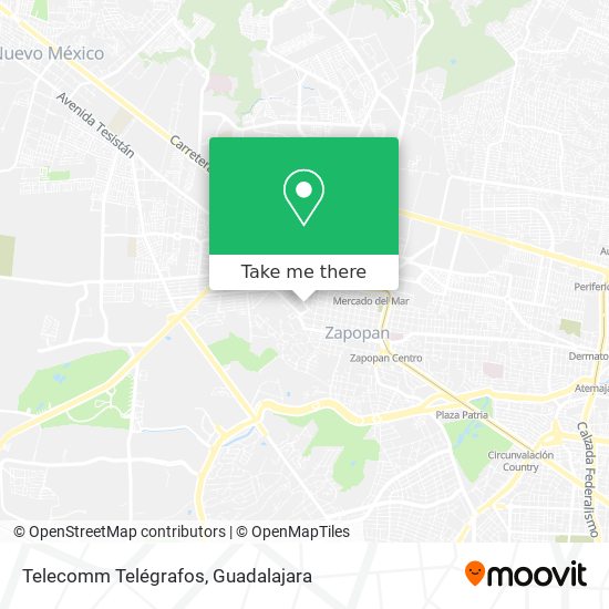 Mapa de Telecomm Telégrafos
