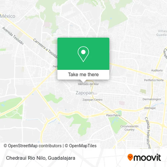 Mapa de Chedraui Rio Nilo