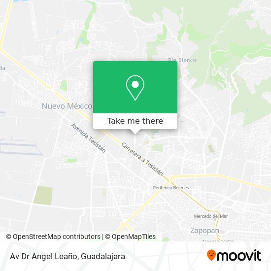 Mapa de Av Dr Angel Leaño