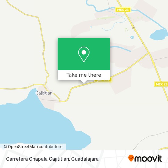 Carretera Chapala Cajititlán map