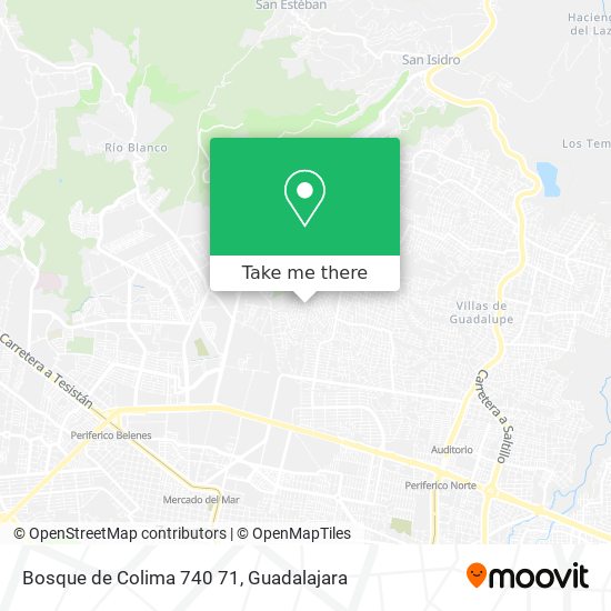 Bosque de Colima 740 71 map