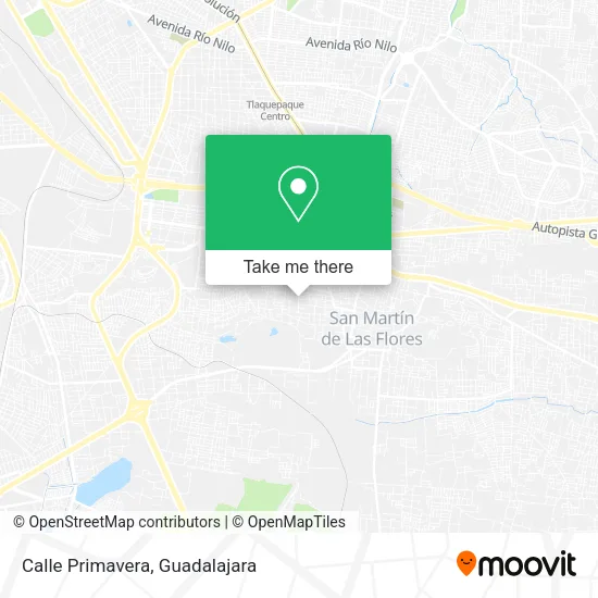 Calle Primavera map