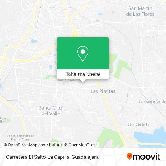 Mapa de Carretera El Salto-La Capilla