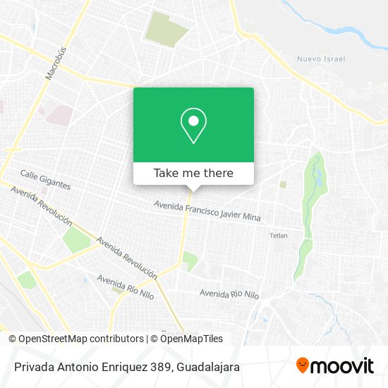 Privada Antonio Enriquez 389 map