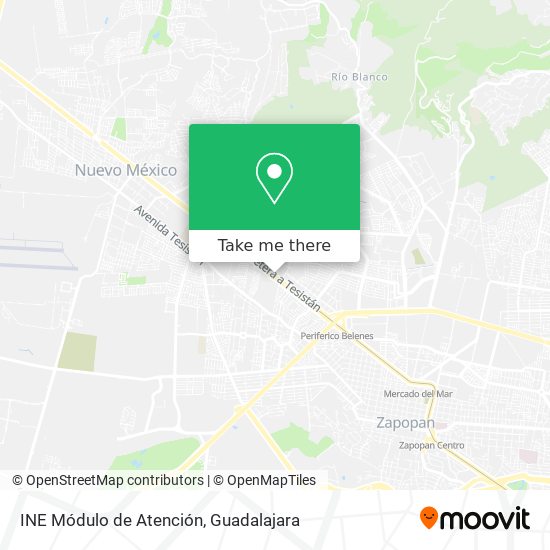 Mapa de INE Módulo de Atención
