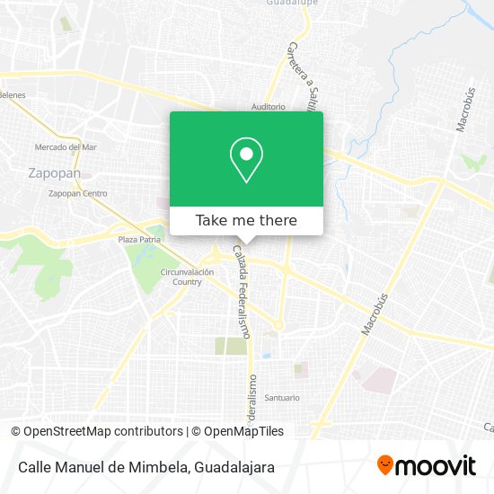 Mapa de Calle Manuel de Mimbela