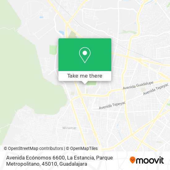 Avenida Ecónomos 6600, La Estancia, Parque Metropolitano, 45010 map