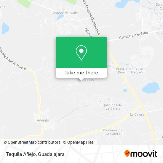Tequila Añejo map