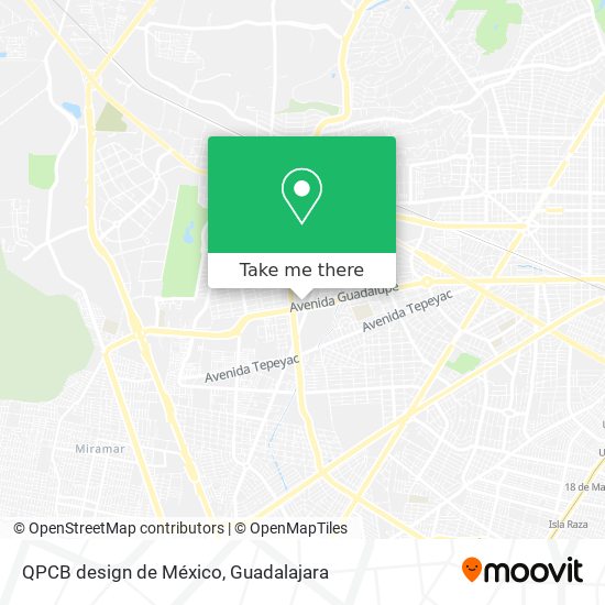 Mapa de QPCB design de México