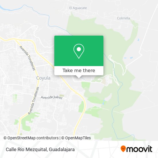 Calle Río Mezquital map