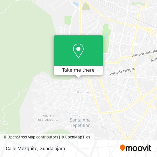 Mapa de Calle Mezquite