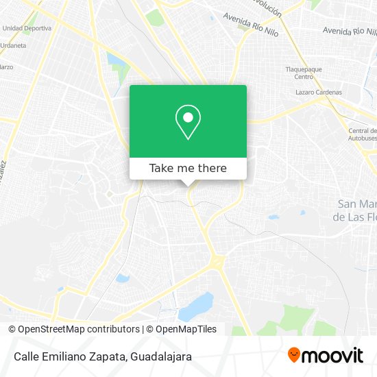 Mapa de Calle Emiliano Zapata