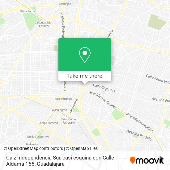 Calz Independencia Sur, casi esquina con Calle Aldama 165 map